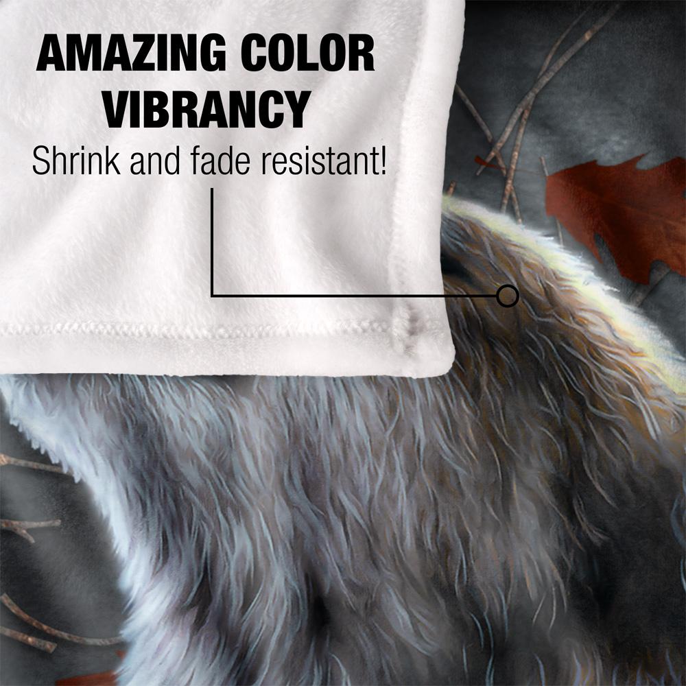 JQ Licensing Jlo Silky Howling Wolf Supersoft Blanket