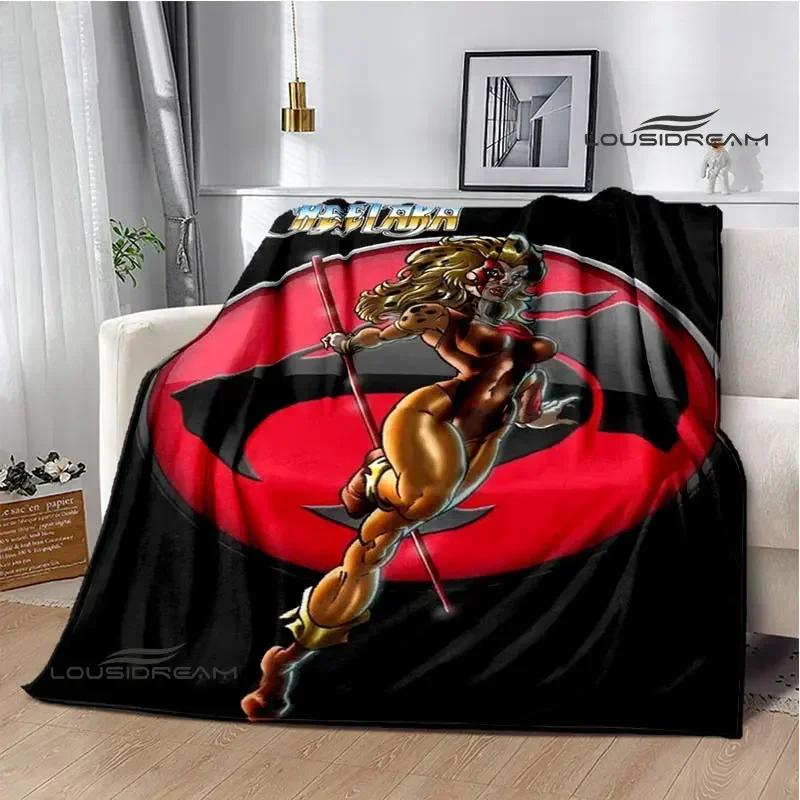 Thundercats Cartoon-Druckdecke, warme Decke für Kinder, T-Flansch-Decke, Heimreisedecke, Bettauskleidung, Geburtstagsgeschenk