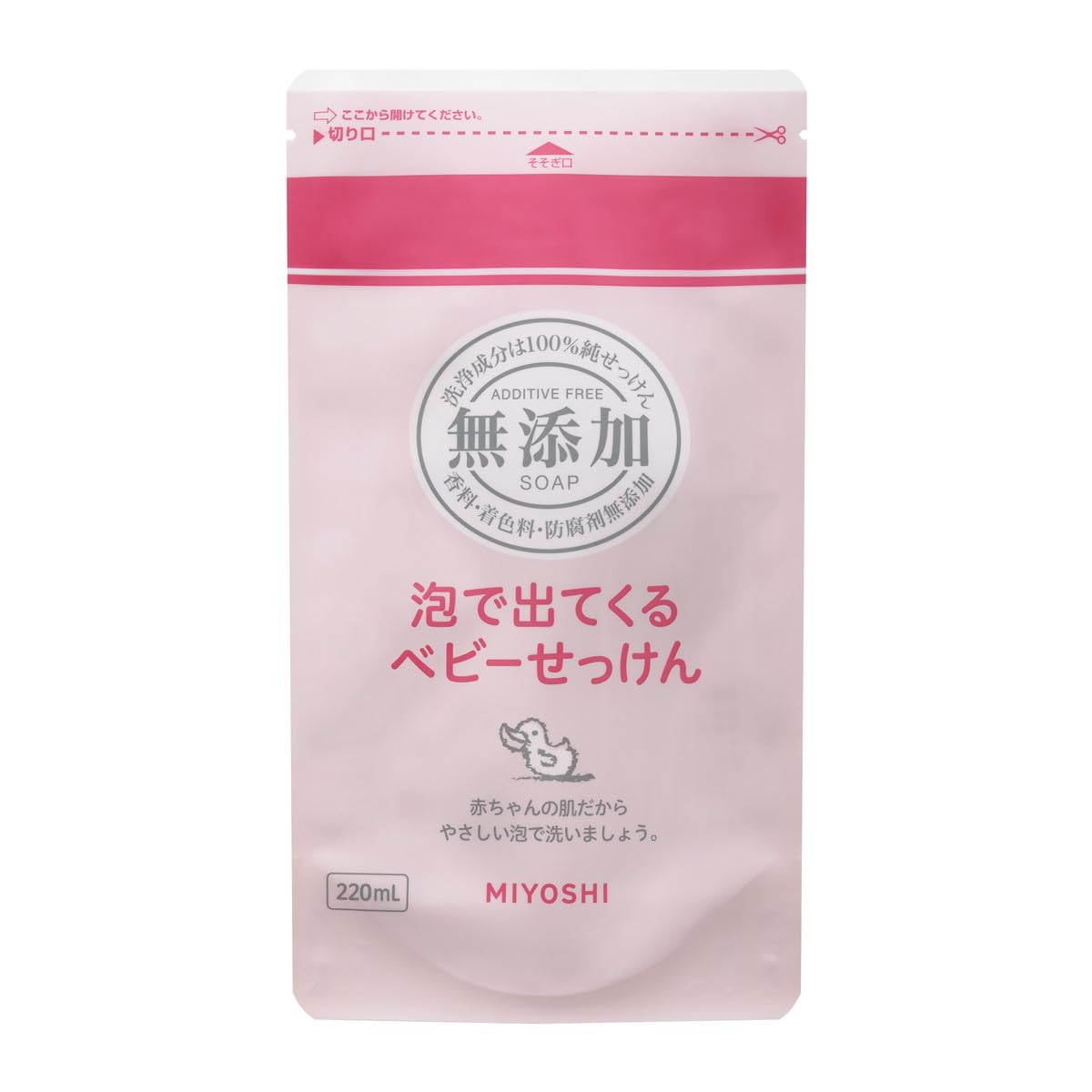 

Детское мыло Miyoshi Soap, которое пенится, сменный блок 220 мл, без добавок [Набор 3]