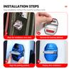 For Benz 4PCS Fashion Stainless Steel Car Covers Door Lock Protecting Cover Exclusive AMG W124 W203 W204 SPRINTER V CLASS VIANO