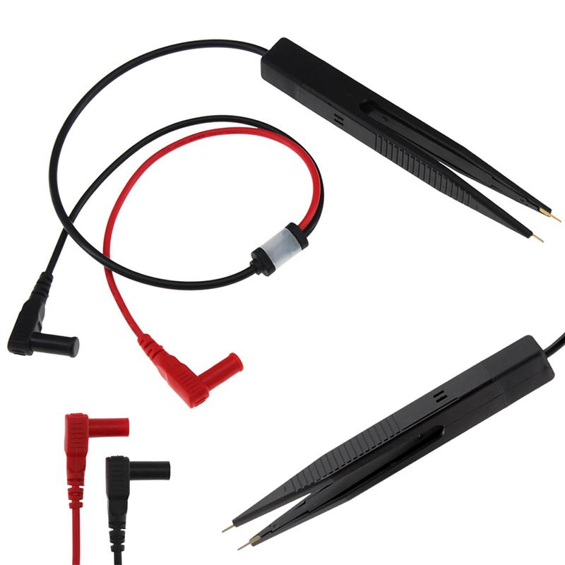 Klammer Teststift Smd Multimeter Sonde Pinzette Patch Für Kapazität Induktivität Widerstandsmessung Mehrfachverwendung Elektrowerkzeug