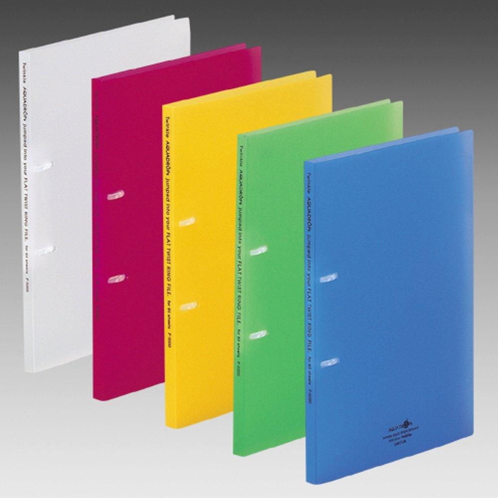 LIHIT LAB Ring File, 10-Pack, A4, 2-Ring, Thin Type, Milky White, F5000-1_10
