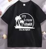 RetireUnisext Tshirt Summer Beach Short Sleeve Tee Funny Its 5 Oclock Everywhere Im Retired T Shirt Vacation TShirts Unisex