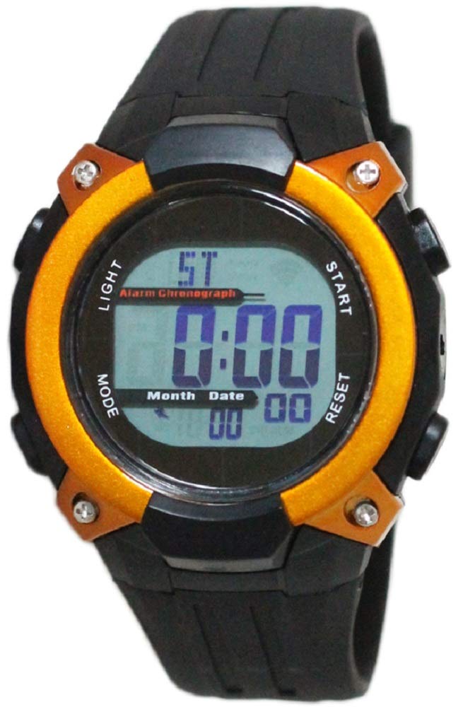 

[Clefer] AZ-FDM7862-OR Мужские цифровые радио солнечные водонепроницаемые многофункциональные часы с уретановым ремешком, черные