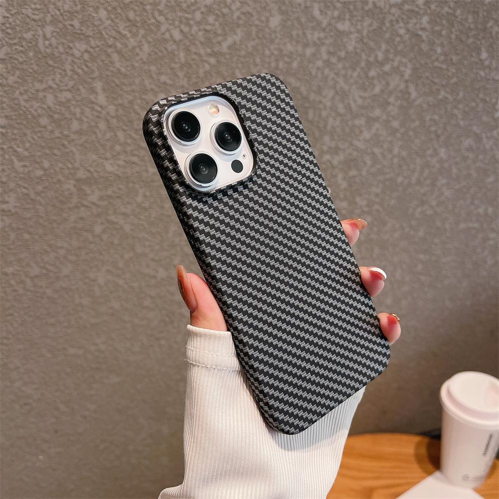 

Luxury Carbon Fibre Rugged Plastic Armor Case For iPhone 15 14 13 12 11 Pro Max Mini XR X XS 7 8 Plus SE Shockproof Thin Cover For iPhone 15Promax чорний