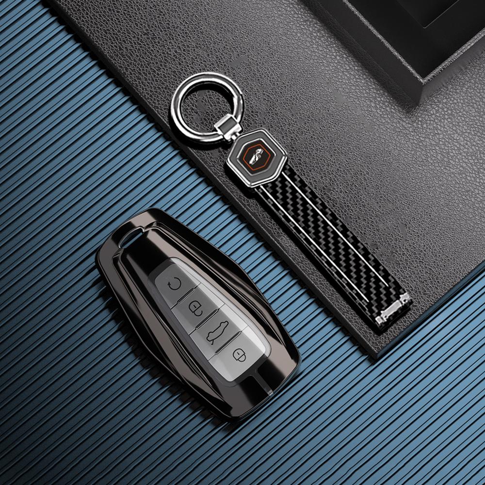 Zinklegierung Fernbedienung Auto Schlüsselhülle Abdeckung Fob für Geely Coolray 2024 X6 Emgrand Global Hawk GX7 Monjaro Zubehör