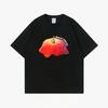 Rotes Apfel T-Shirt zum Schmelzen Frucht Party Top Kurzärmliges Sommer T-Shirt Roter Apfel Rundhals Top