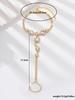 1PC Women's Fashion Trendy Waterdrop Foot Chain Zircon Accessories Suitable for Date, Party, Festival Gifts