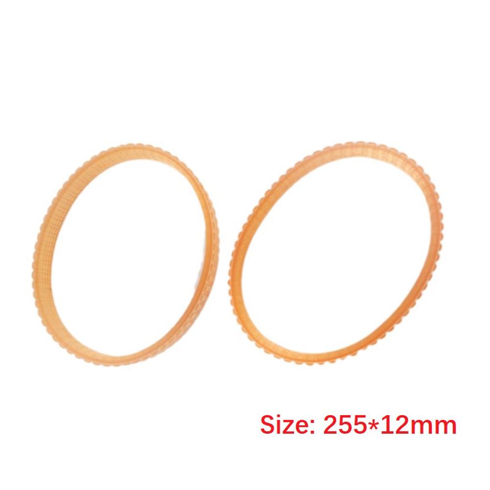 Electric Planer Belt Drive Belt Woodworking Tool NF90 Model Orange PU 0.47inch Width 12mm Width 255mm For NF90