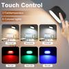Magnetic LED Wall Light Rechargeable Reading Lights 360° Rotation Touch Remote Control Cabinet Spotlight Round Shape Night Lamp