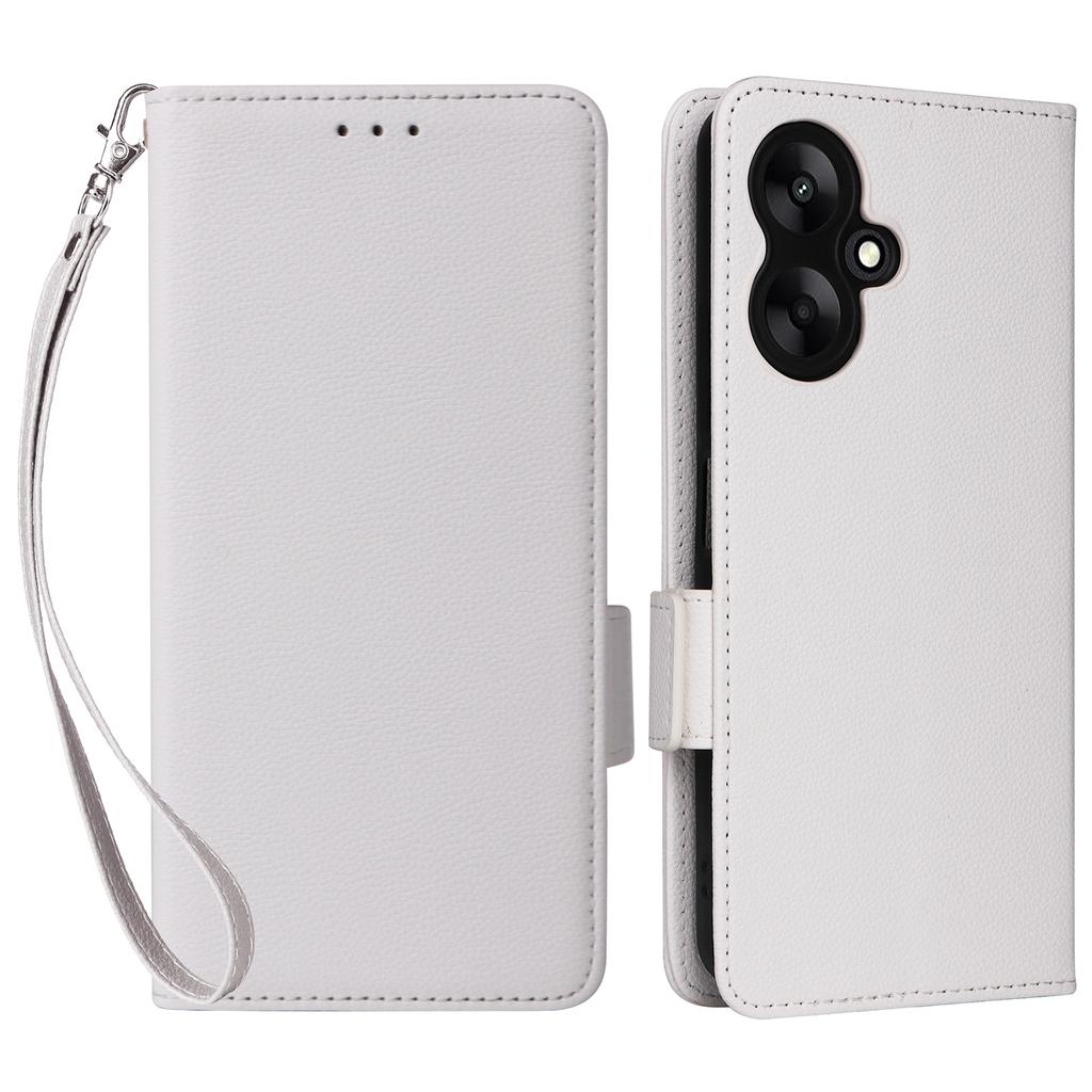 For Xiaomi Redmi 13C 5G/Redmi 13R 5G/Poco M6 5G Case with Wrist Strap Leather Cell Phone Cover