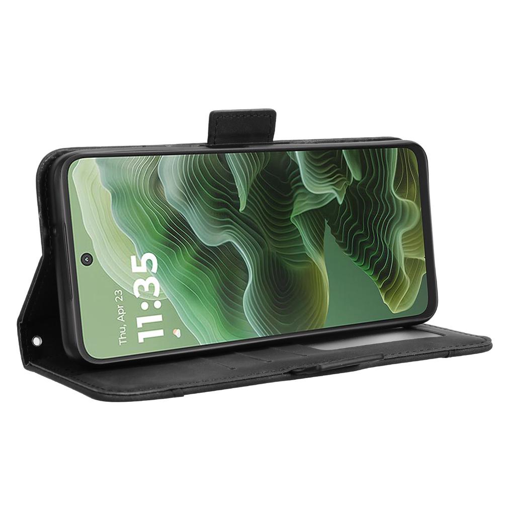Para Motorola Moto G35 5G Funda de Cuero Cubierta Tipo Billetera para Teléfono con Múltiples Ranuras para Tarjetas