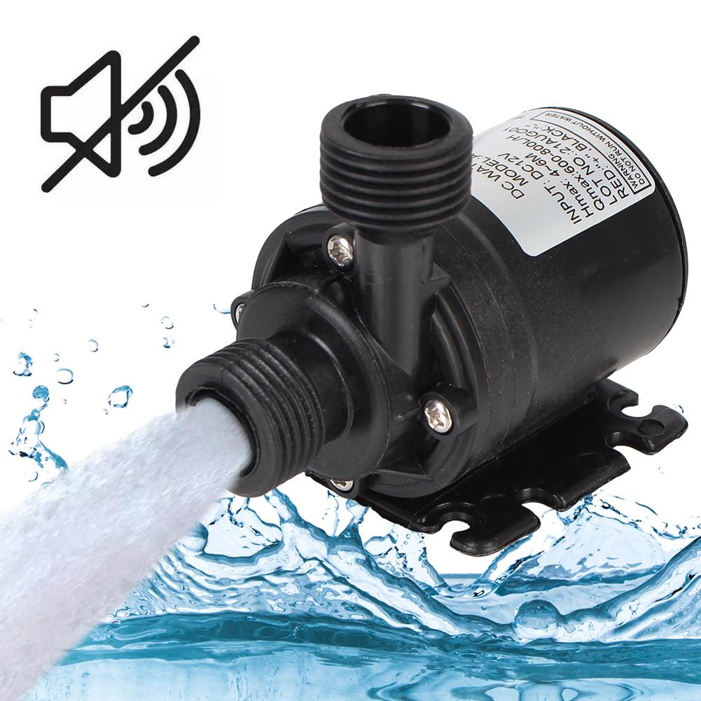 800L/H Water Pump Mini Brushless Motor Submersible Water Pump DC12V 24V Garden Portable 5.5M for Cooling System Fountains Heater