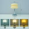 Cream Yellow Hamburger Glass Rechargeable LED Table Lamp