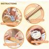 9Pcs Pasta Making Tools Set, Wooden Rolling Pin,Pastry Cutter Wheel