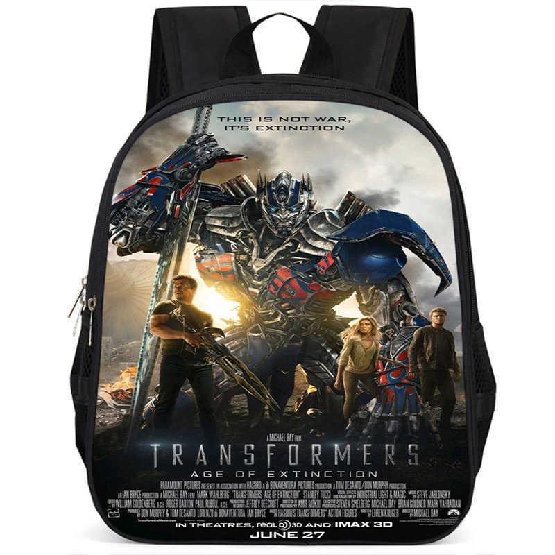 Zaino scolastico leggero in tessuto Oxford ad alta capacità da 15 pollici Transformers