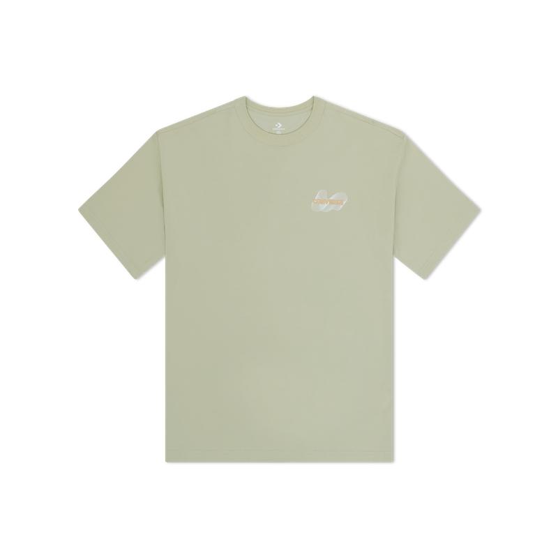Converse SS25 T Shirt Men s Olive Green 10027734-A03 L