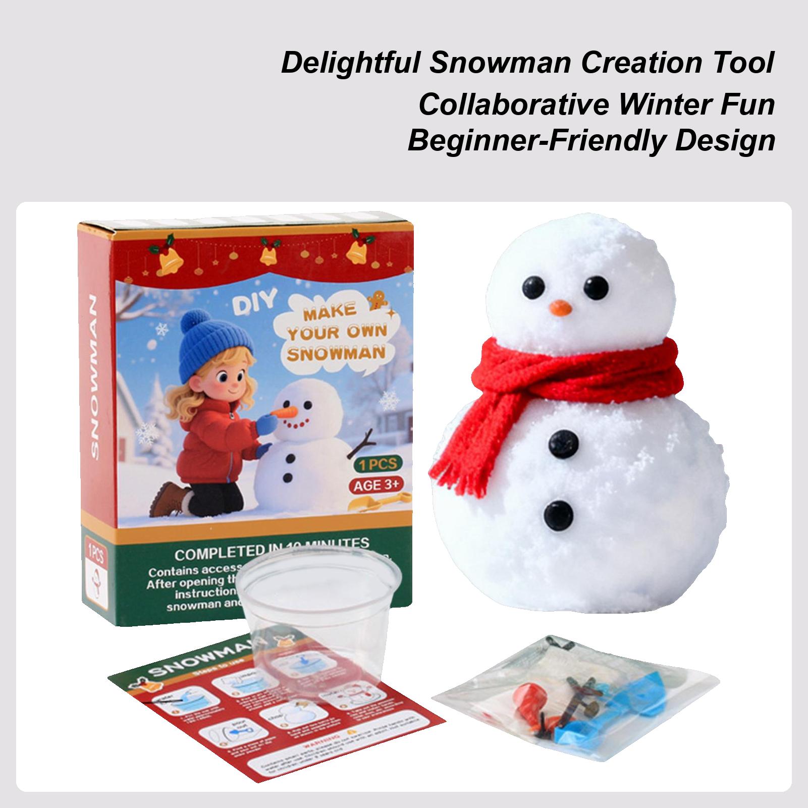 DIY Christmas Snowman Craft Set Christmas Decorations Build Snowman Kit Christmas Crafts Christmas Gifts For Kids Boys Girls China Mainland