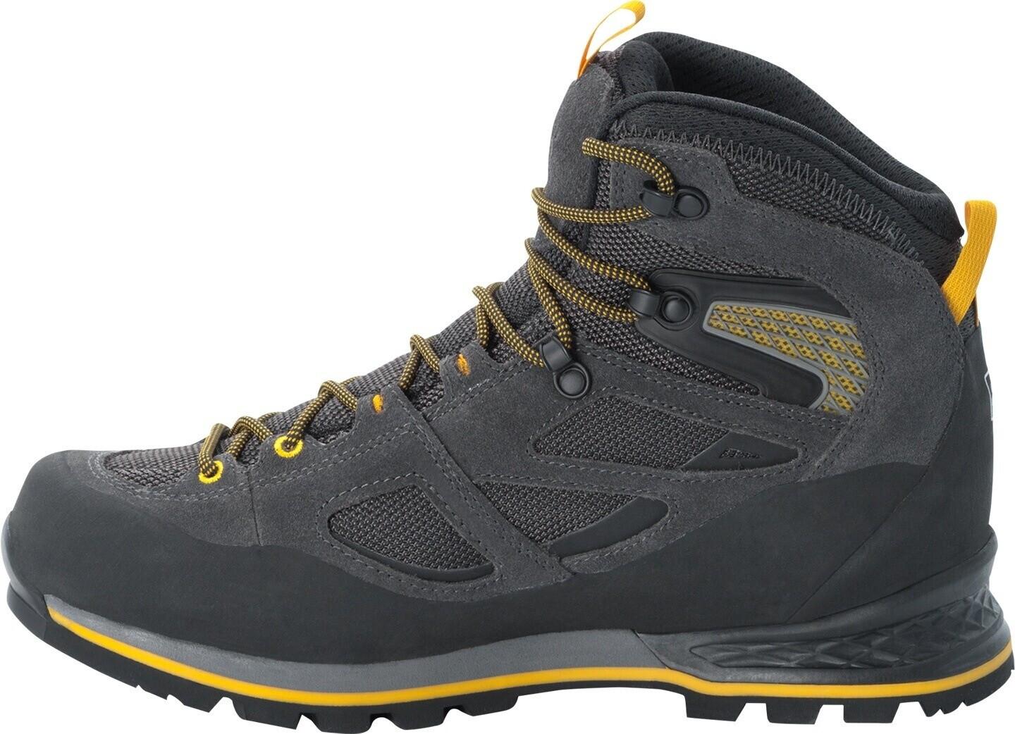 

Обувь для треккинга Jack Wolfskin Force Crest Texapore Mid (4048012) black/burly yellow XT 41