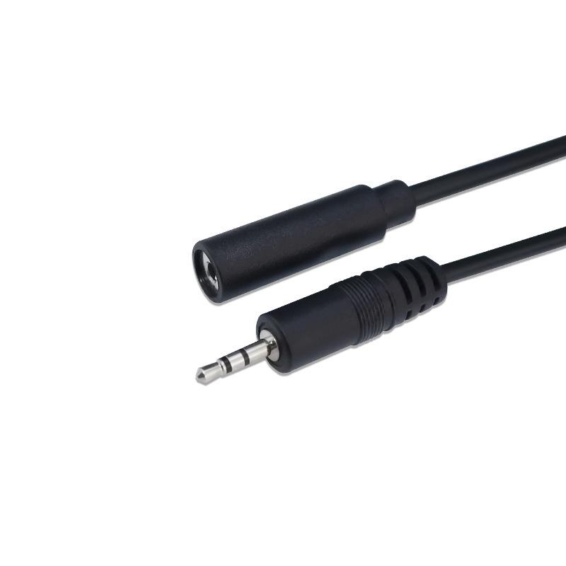 2.5mm Audio Cable with 3/4-pole Male/Female Connectors, Pure Copper 3/4-core Microphone Headphone Extension Cable