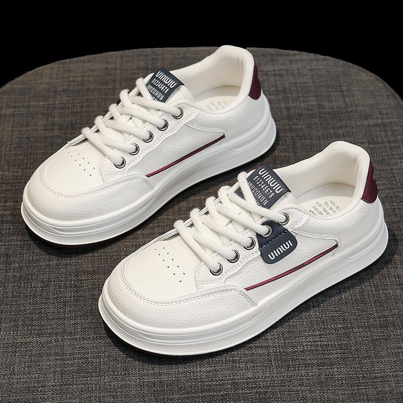 Thick-soled White Shoes Women's Spring and Summer 2025 New Breathable Casual Sports Board Shoes Soft-soled Shoes Children