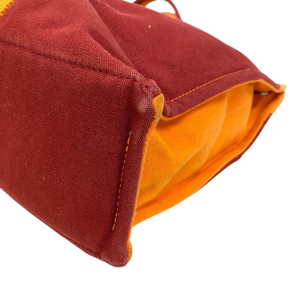 Hermes Hawaii French Festival Limited 2002 Fool Toe Canvas Fool ToeMM Tote Bag Orange Canvas Unisex Used