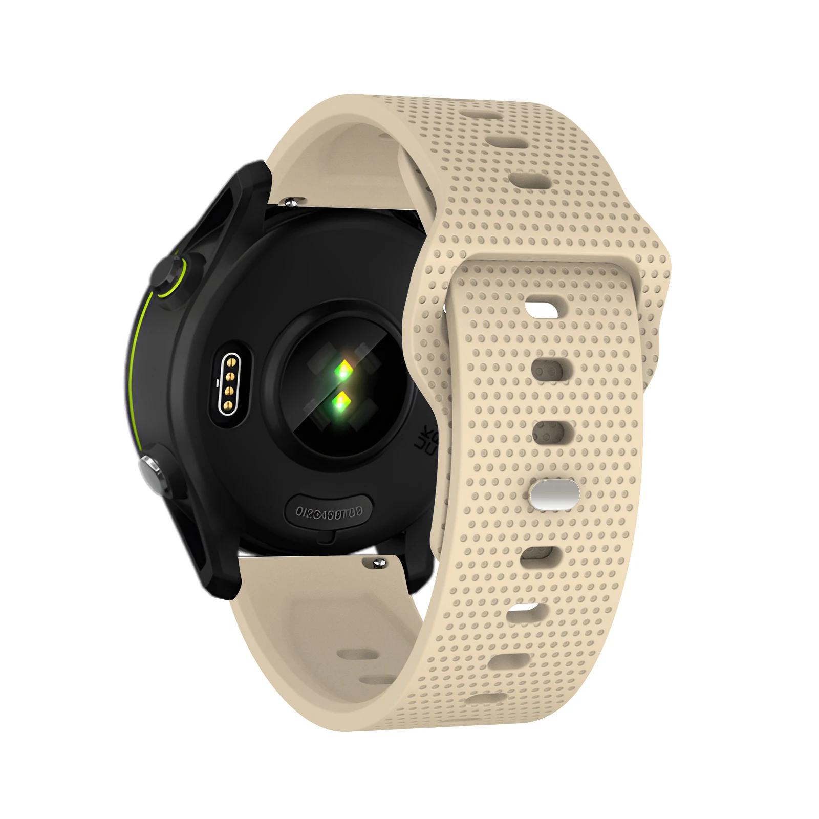 

20mm 22mm Silicone Strap for Samsung Galaxy Watch 6 Classic 43 47mm 6 5 4 40mm Band Bracelet for Huawei Watch GT4 GT3 Gamin 22mm бежевий