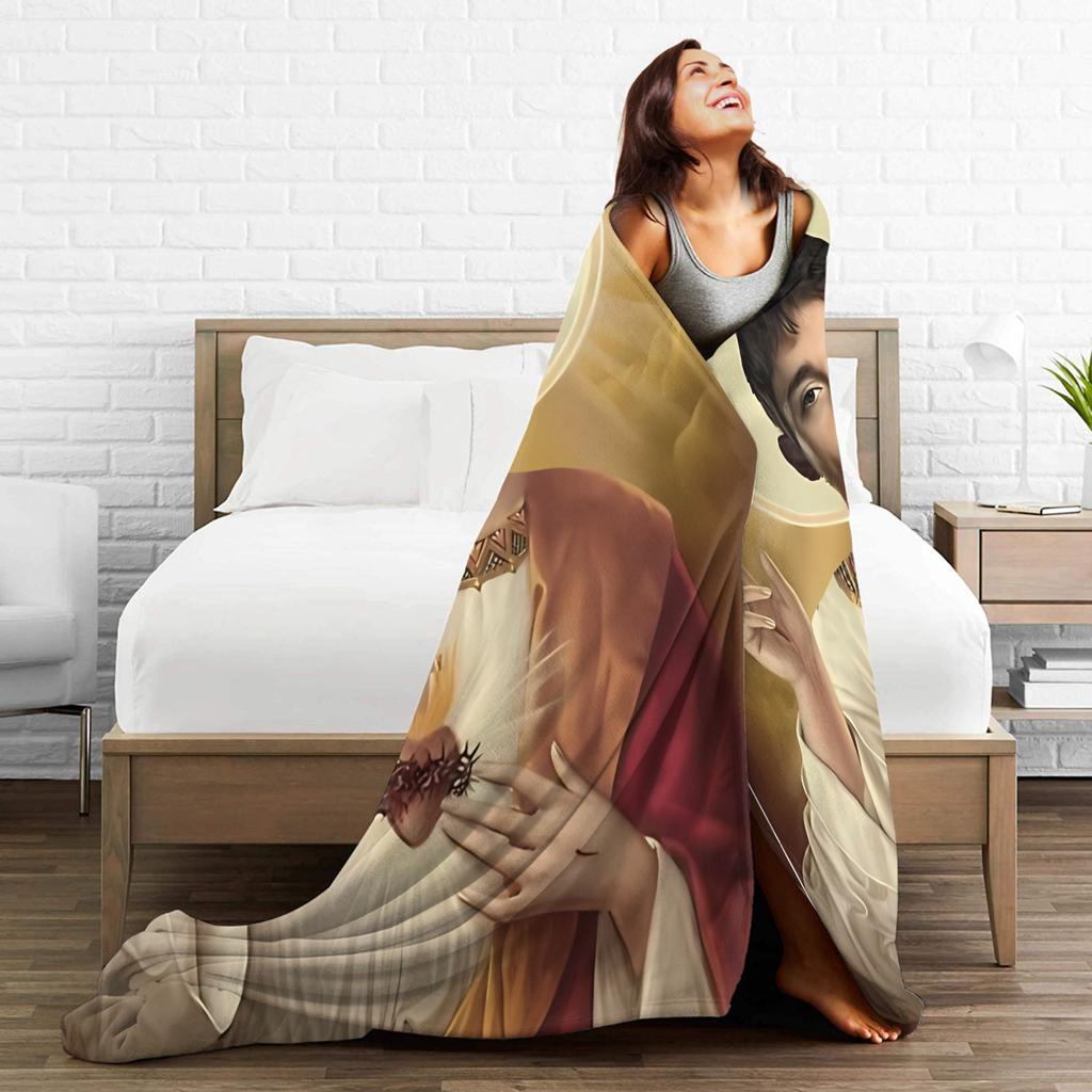 Charles Leclerc Coperta Jesus in Pile per Tutte le Stagioni Coperta Leggera Portatile per Divano Letto Coperte da Arredo