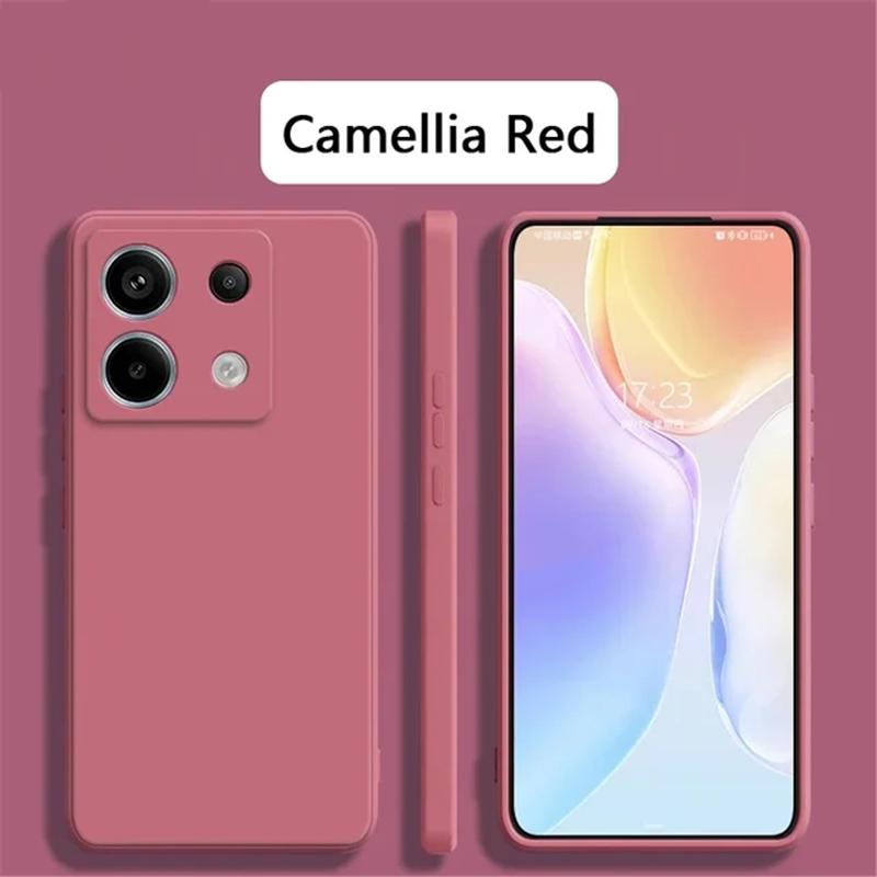 Candy Color měkké tekuté silikonové pouzdro na telefon Xiaomi Redmi Note 13 Pro Plus 13C K70E Poco X6 Pro 4G 5G Nárazuvzdorný objektiv Ochrana fotoaparátu TPU kryt