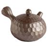 Saji Pottery Diamond Made In Brown Banko-yaki Teapot, Small, 80ml, Irokyu, Chestnut-Shaped Design, Japan, K7-103-81,
