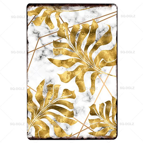 SQDGLZGarden Rules Metal Sign Vintage Metal Plaque Plates Decor For Pub Bar Home Wall Decor Tin Signs Flower Poster Gift