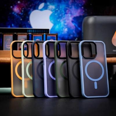 Applicable To Apple 15 Mobile Phone Case IPhone 17 ProMax Anti Fall Magsafe Magnetic Case 13pro Wireless Charging