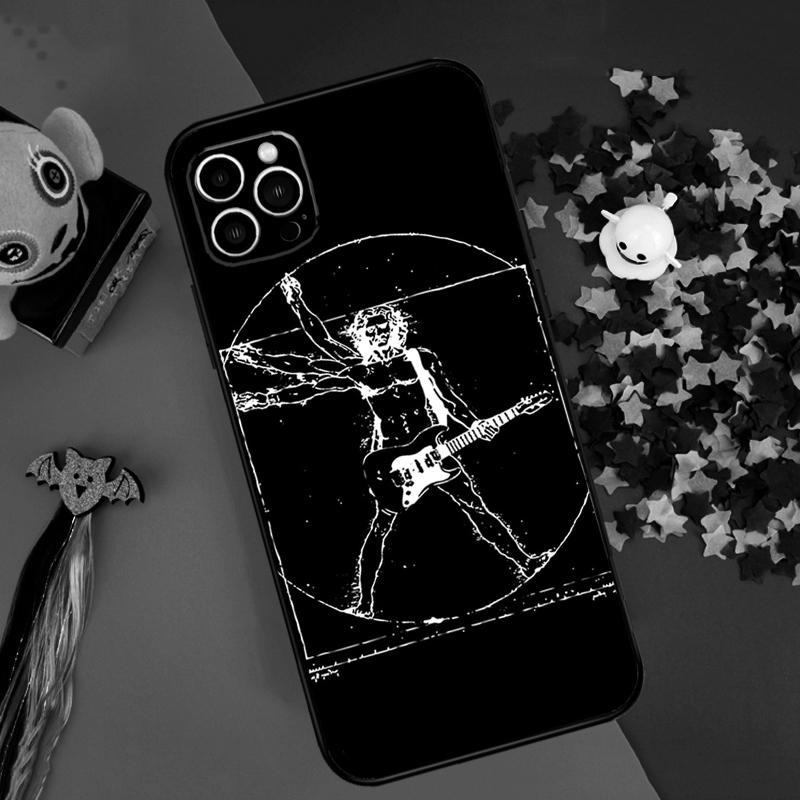 Rock Roll Skull Bumper Case For iPhone 14 15 16 Pro Max 11 12 13 Pro Max Mini XR 16e 16 15 Plus Phone Cover