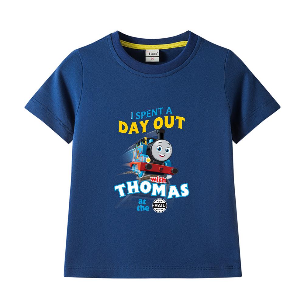 Boys' Printed Short-Sleeve Cotton T-shirt - 2023 Summer Fashion