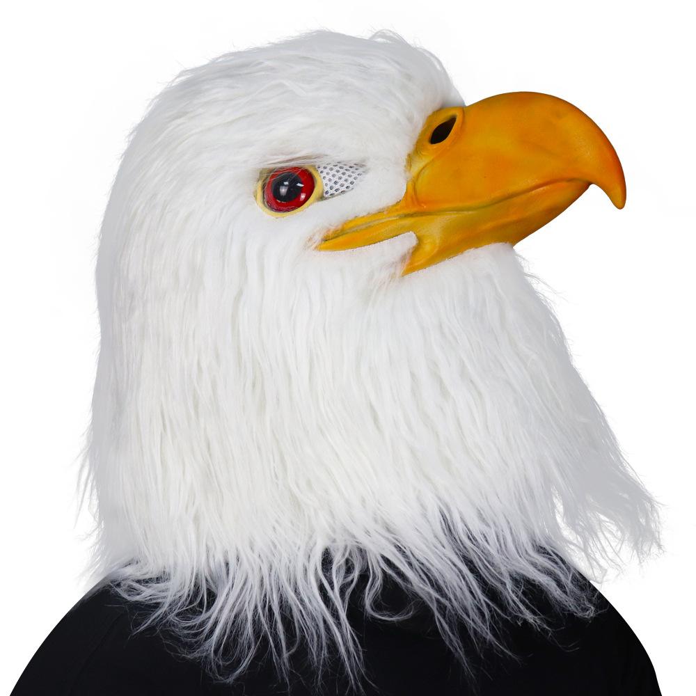 Bestseller Weißkopfseeadler Maske Tier Maske Halloween Adler Maske Amerikanischer Nationalvogel Weißkopfseeadler