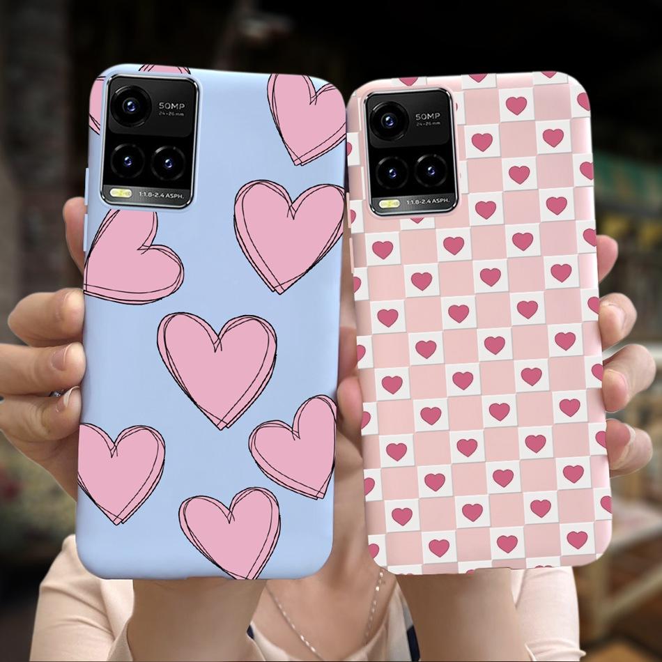Cartooon Phone Case For Vivo Y21 2021 Y21S Y 21 V2110 V2111 Candy Silicon Case Back Cover For Vivo Y33S Y 33S V2109 Shell Funda