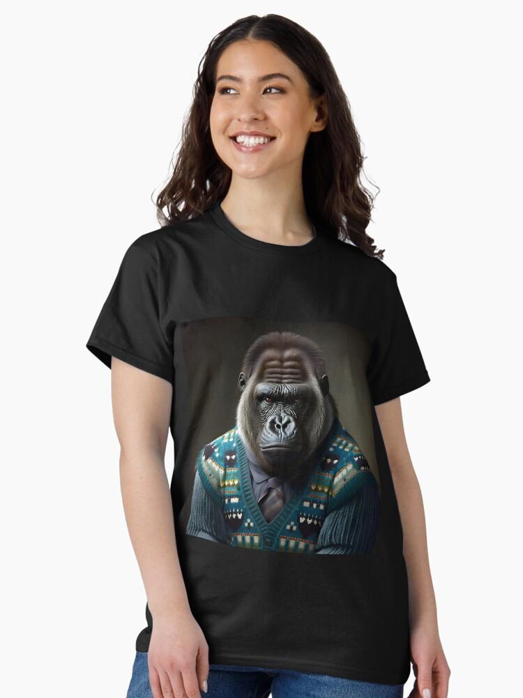 Gorilla Tag Gorilla in a Sweater - Animal Art Classic Unisex T-Shirt