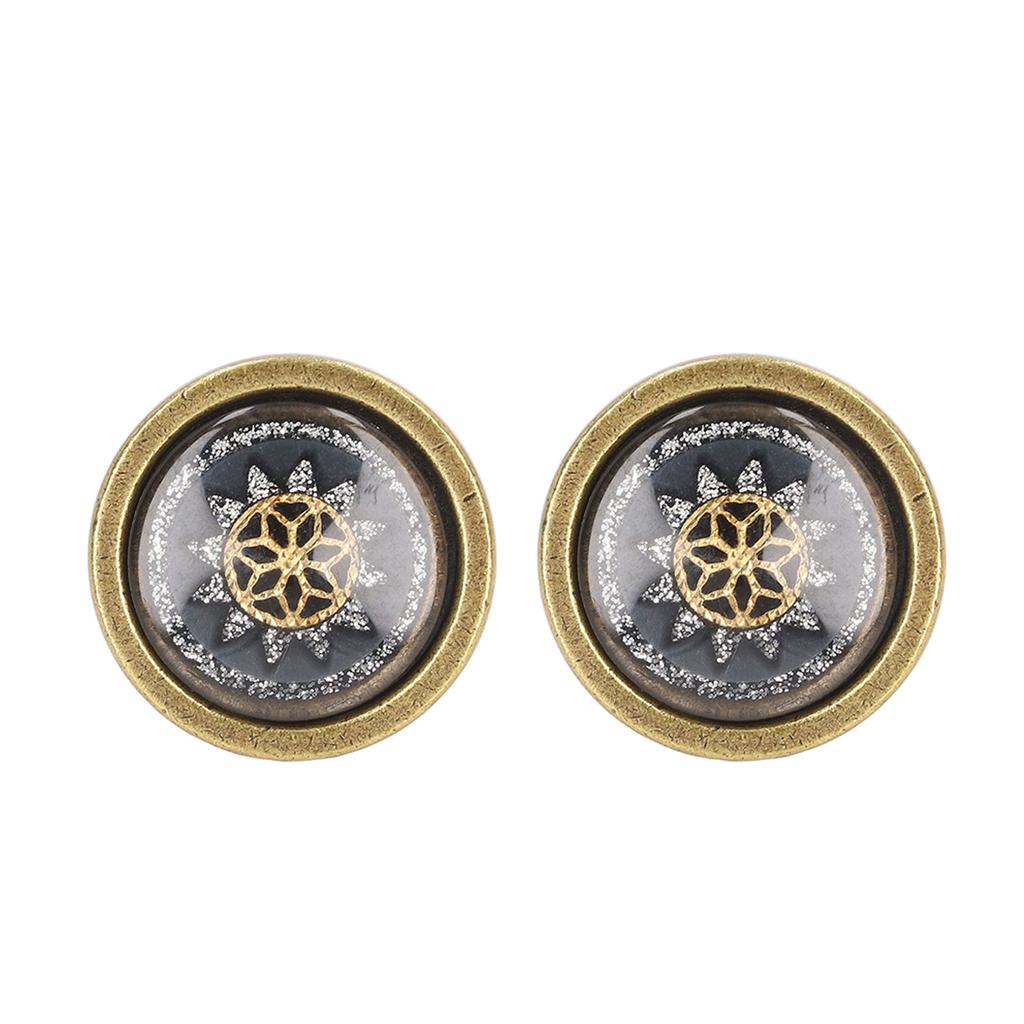 2 Sets Antique Furniture Hardware Handle Knob Zinc Alloy Round Single Hole Cabinet Door Handle