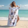 1pc Kpop Team5 Beach Towel, Comfortable and Thick, and Swimming/Bath/Picnic/Camping Towel, Suitable for Seaside Beaches