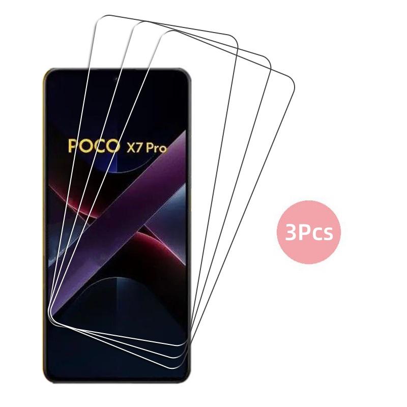 Full Clear Glass For Poco X7 Pro Tempered Glass For Xiaomi Poco X7 Pro Screen Protector HD Protective Phone Film Poco X7 Pro