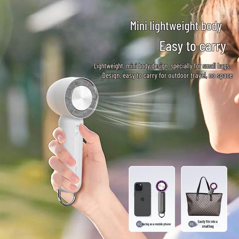Mini Handheld Turbine Cooling Fan with Ice Compress