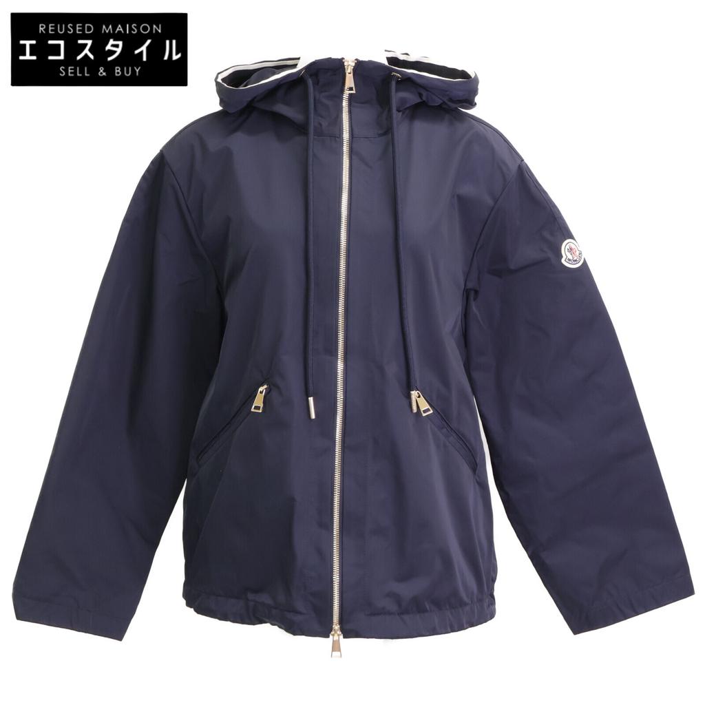 Moncler [Excellent Condition/Made In 2011] CASSIOPEA Nylon Zip-Up Hoodie Jacket 00 NavyUsed