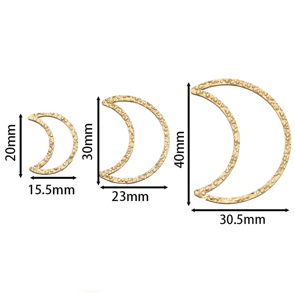 6pcs Gold Color Stainless Steel Geometric Bezel Frame Charms Pendants for DIY Earring Necklace Jewelry Making Findings Supplies