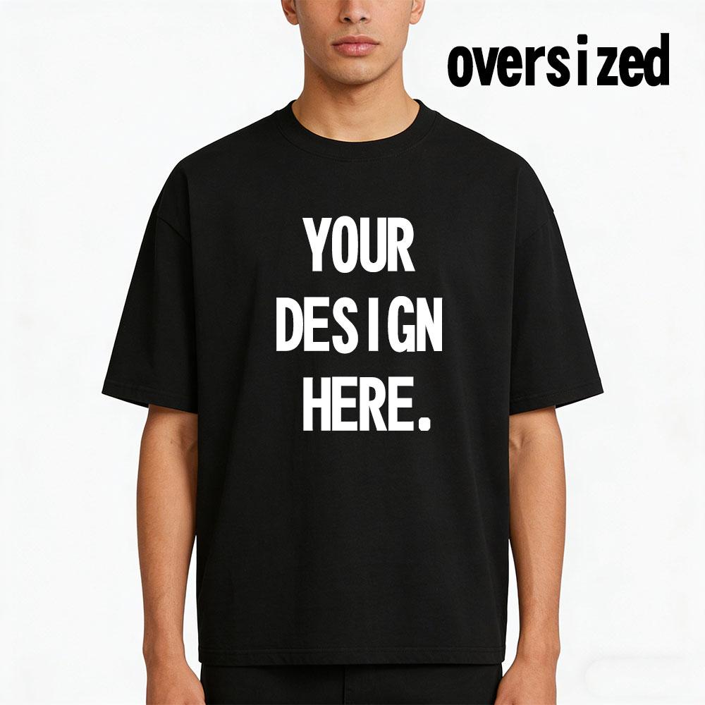 2026 Cotton Customized Printed Leisure Oversized T Shirt Harajuku DIY Your Like Photo text Tshirt Fashion Custom Men Tops Tshirt