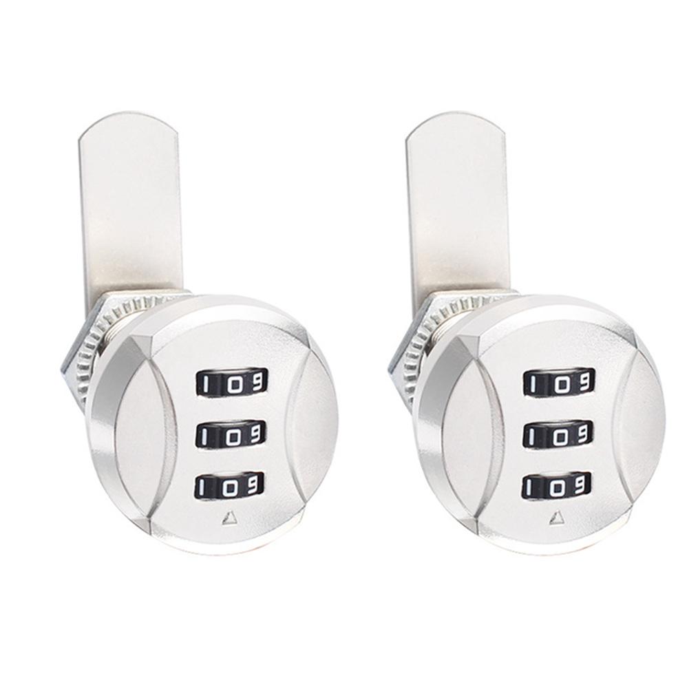 3,5x3,5x5см 3-значный кулачковый замок Регулируемая резьба Кулачковый замок Замок для двери Регулируемая длина резьбы Устойчивый к коррозии