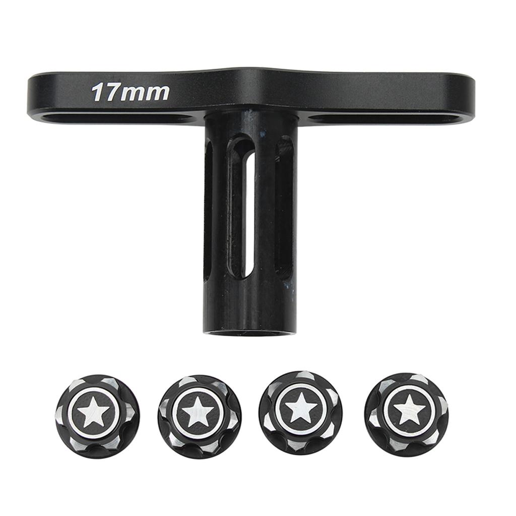17mm Wheel Hex Nuts Sleeve 17mm Hex Nuts Installation Tool Wrench with 17mm Coupling Hub Nut Cap