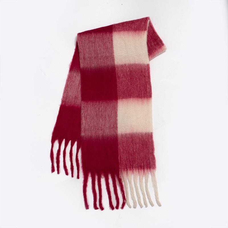 Winter new high-end thickened warm scarf Women's winter scarf Fashion commuting soft and comfortable scarf