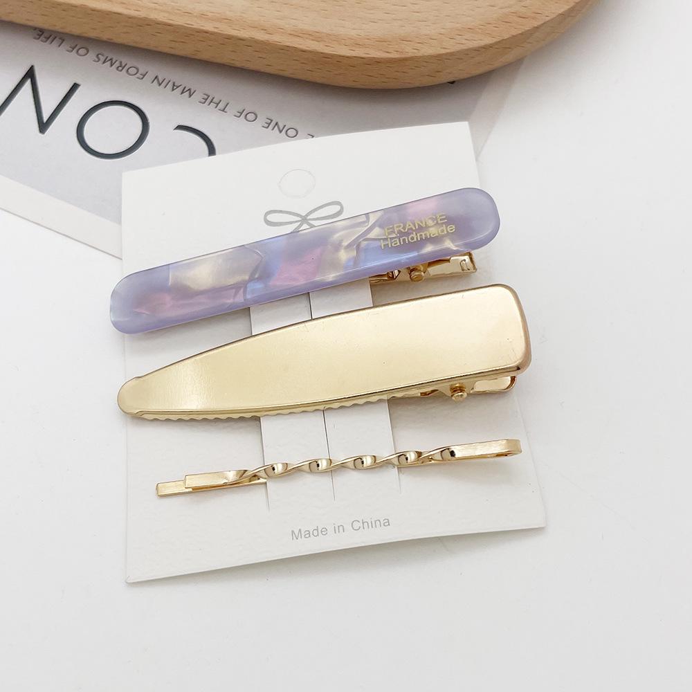 Japanese Elegant Hair Clip Set: Fashionable Duckbill Clips for Women