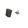 Space Saving Kitchen Trash Can And Tissue Dispenser Organizer with Wood Base for Toilet Craft Room