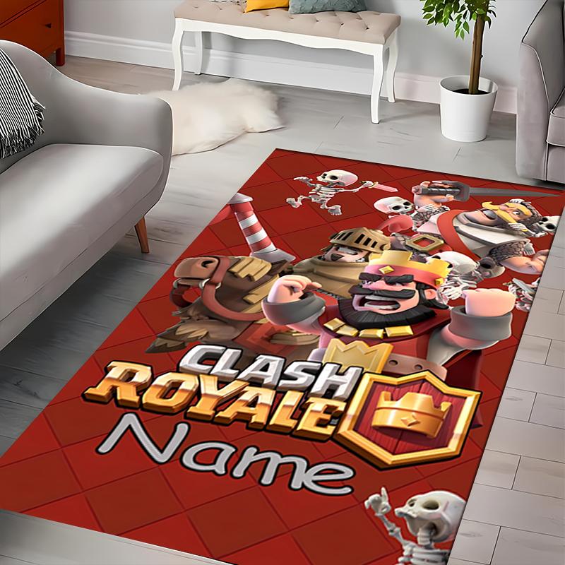Custom Personalization Clash Royale Area Rug - Perfect For Kitchen, Bathroom,Laundry Room Decor Large Size Available,Gift All Seasons